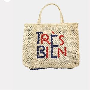 Anthropologie The Jacksons Tres Bien Woven Tote Bag